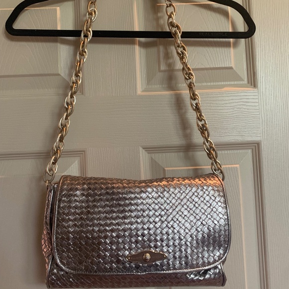 Elliott Lucca Handbags - Elliott Lucca Bronze Leather Should Handbag